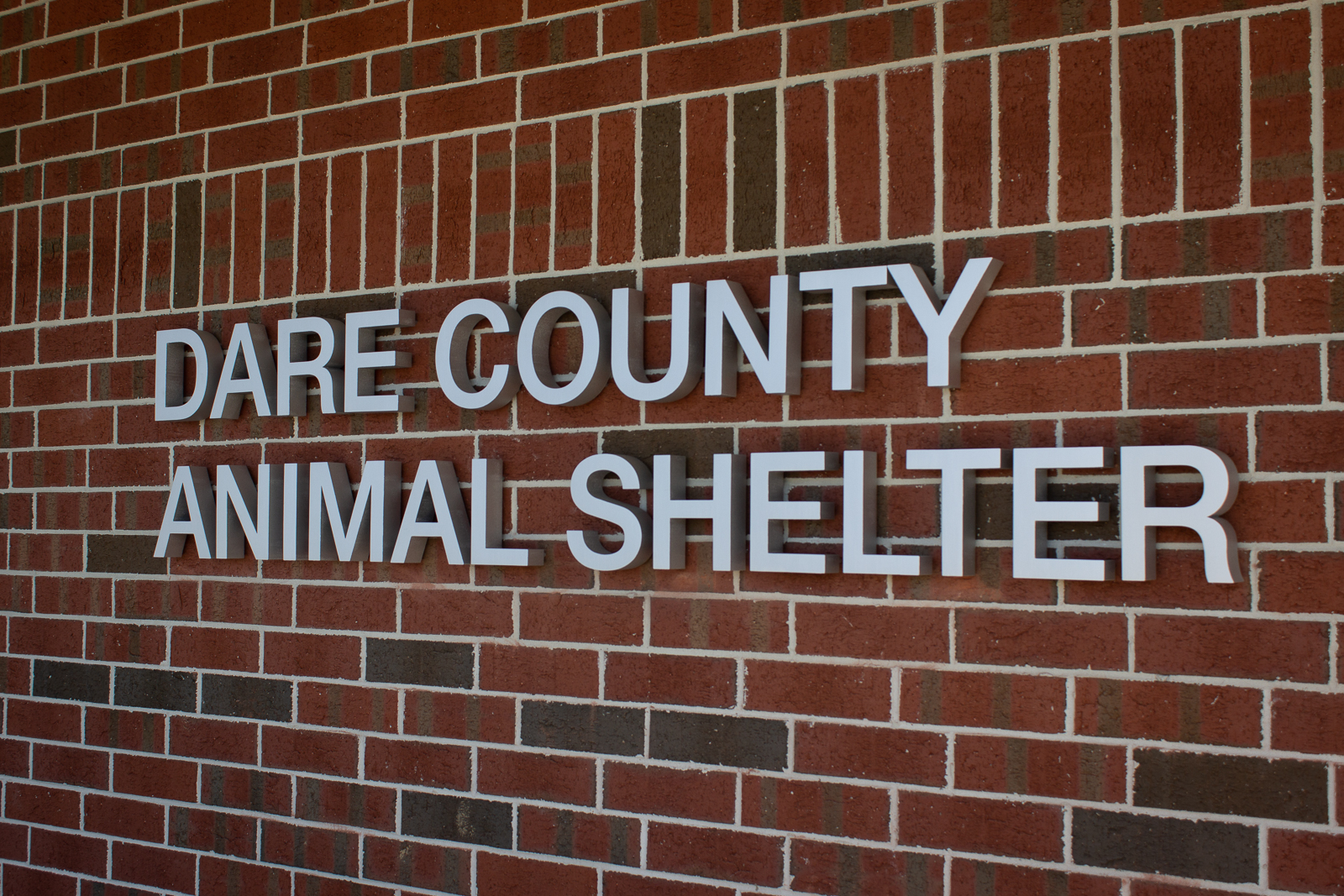 Photo of Animal Shelter sign, just installed.