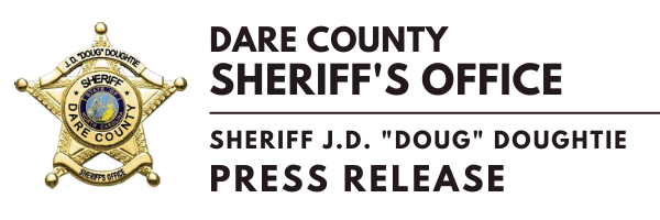 Banner image which reads Dare County Sheriff's Office Sheriff J.D. "Doug" Doughtie Press Release