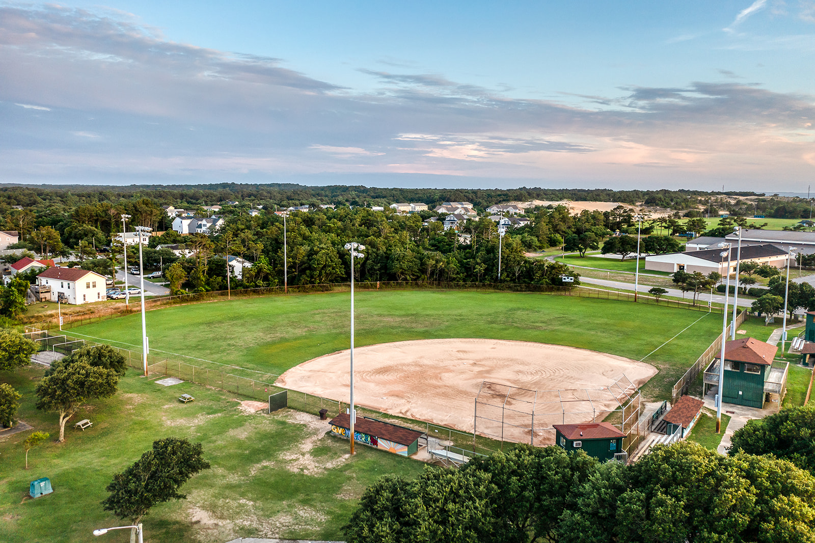 Baseball Field Aerial Photo