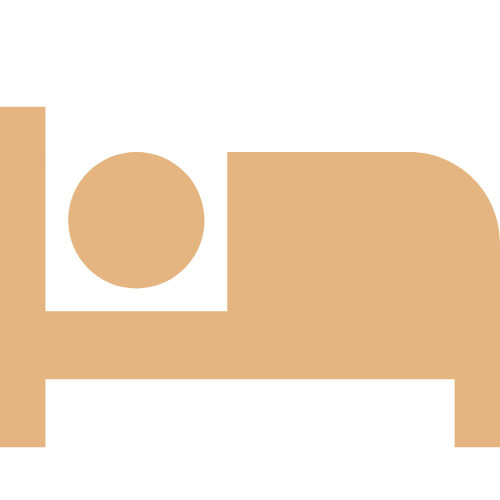 Graphic of a person laying in a bed, depicting occupancy.