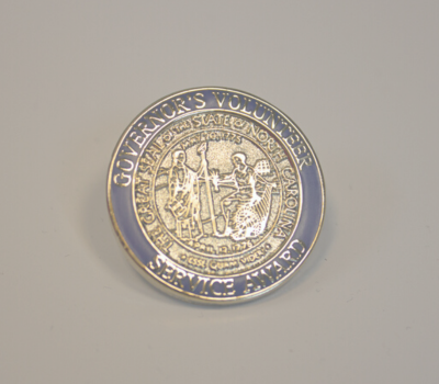 Image of a Governor's Volunteer Service Award Pin