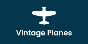 Button which reads, "Vintage Planes"