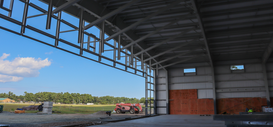 Image of construction underway on EMS Station 7.