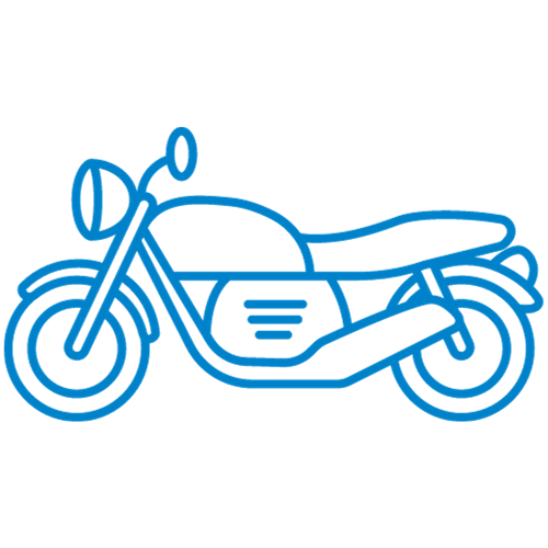 Graphic of a motorcyle