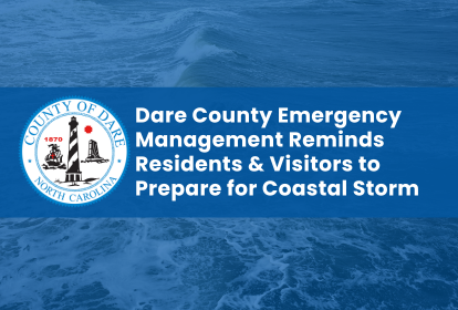 Dare County seal with text overlay that reads, 