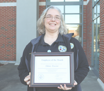 Image of February 2024 Employee of the Month award recipient Eileen Proctor.