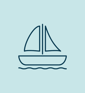 Graphic of a sailboat
