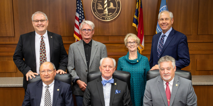 Image of the seven Dare County Board of Commissioners