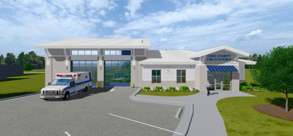 Rendering of the new Manns Harbor EMS Station 8.