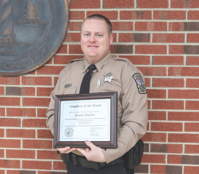 Image of January Employee of the Month, Dustin Walston.