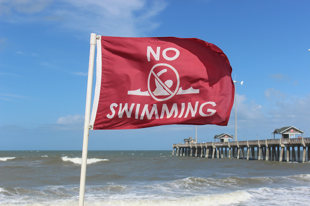 Red No Swimming Flag